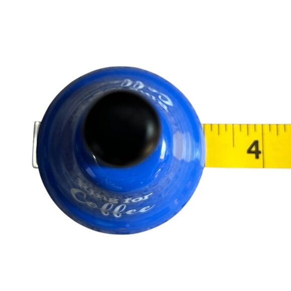 Set Of 2 Handheld Bells "Ring For Love" & "Ring For Coffee" Red & Blue Metal Wit - Picture 5 of 6